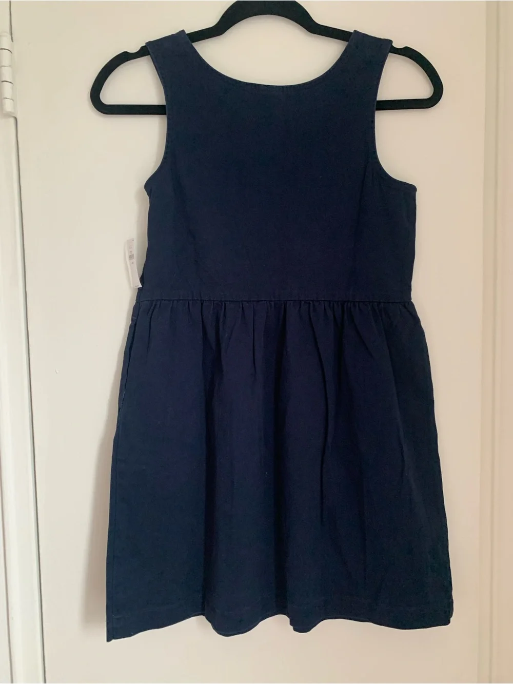 GAP Girls' Navy Sleeveless Cotton Dress